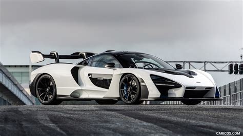 mclaren senna black and white.